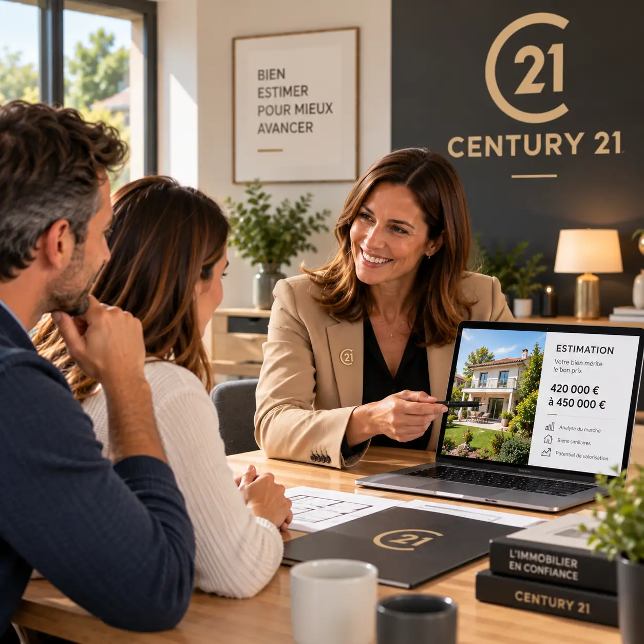 Estimation immobilière chaleureuse chez Century 21